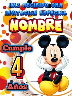 Invitación Mickey