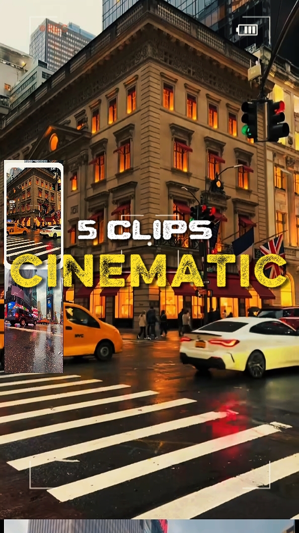 5 clips cinematic 
