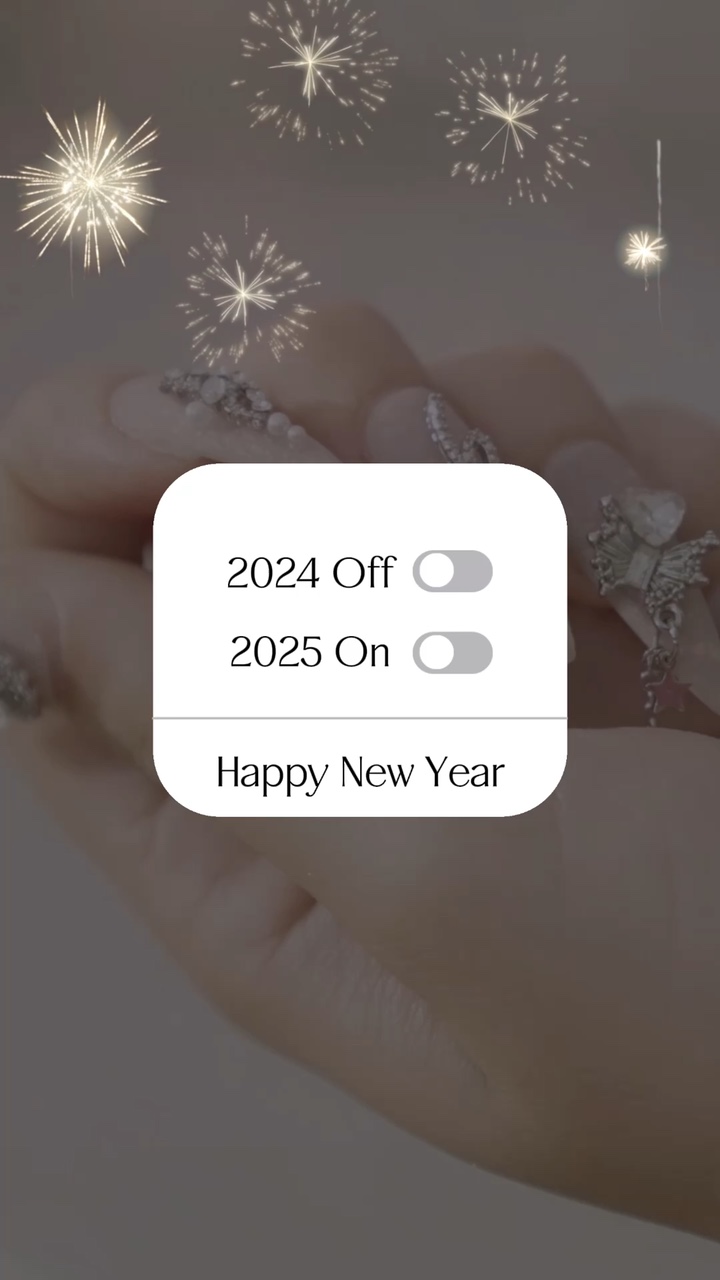 C2B New Year Offline Grooming White Nail Tiktok