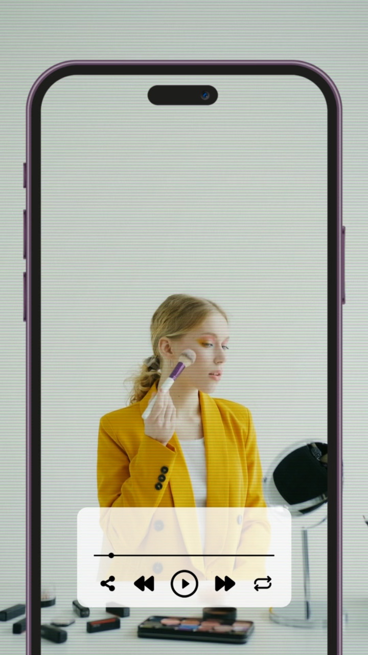¡Pincel Cosméticos Pantalla Del Teléfono Estilo TikTok!