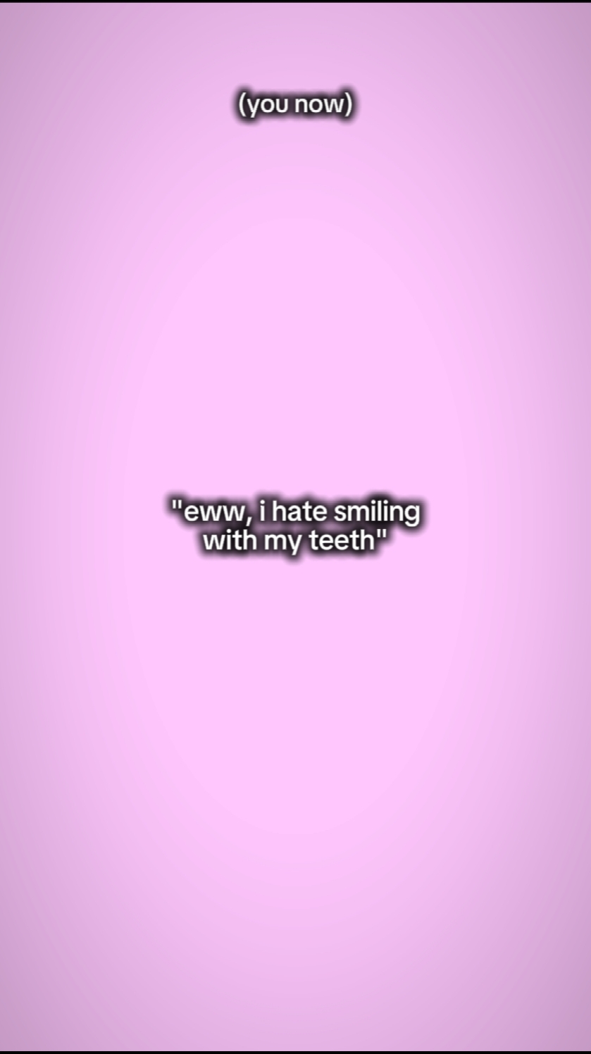 i hate smiling
