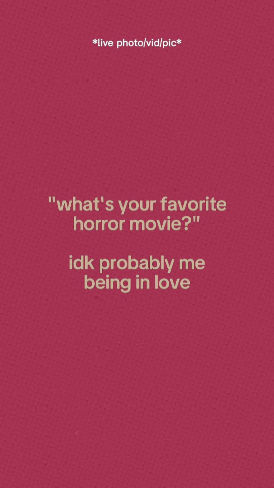 Película de terror favorita. 