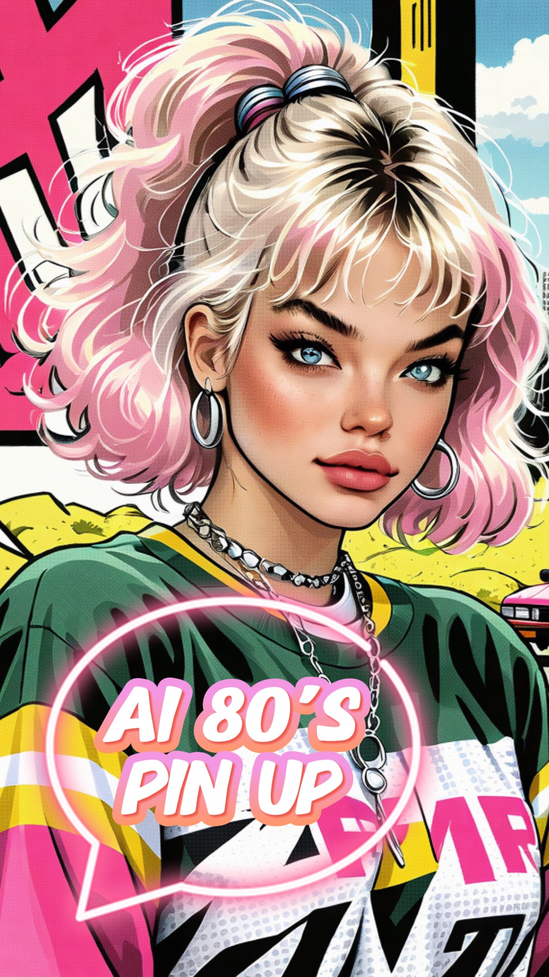 PIN UP IA des années 80 