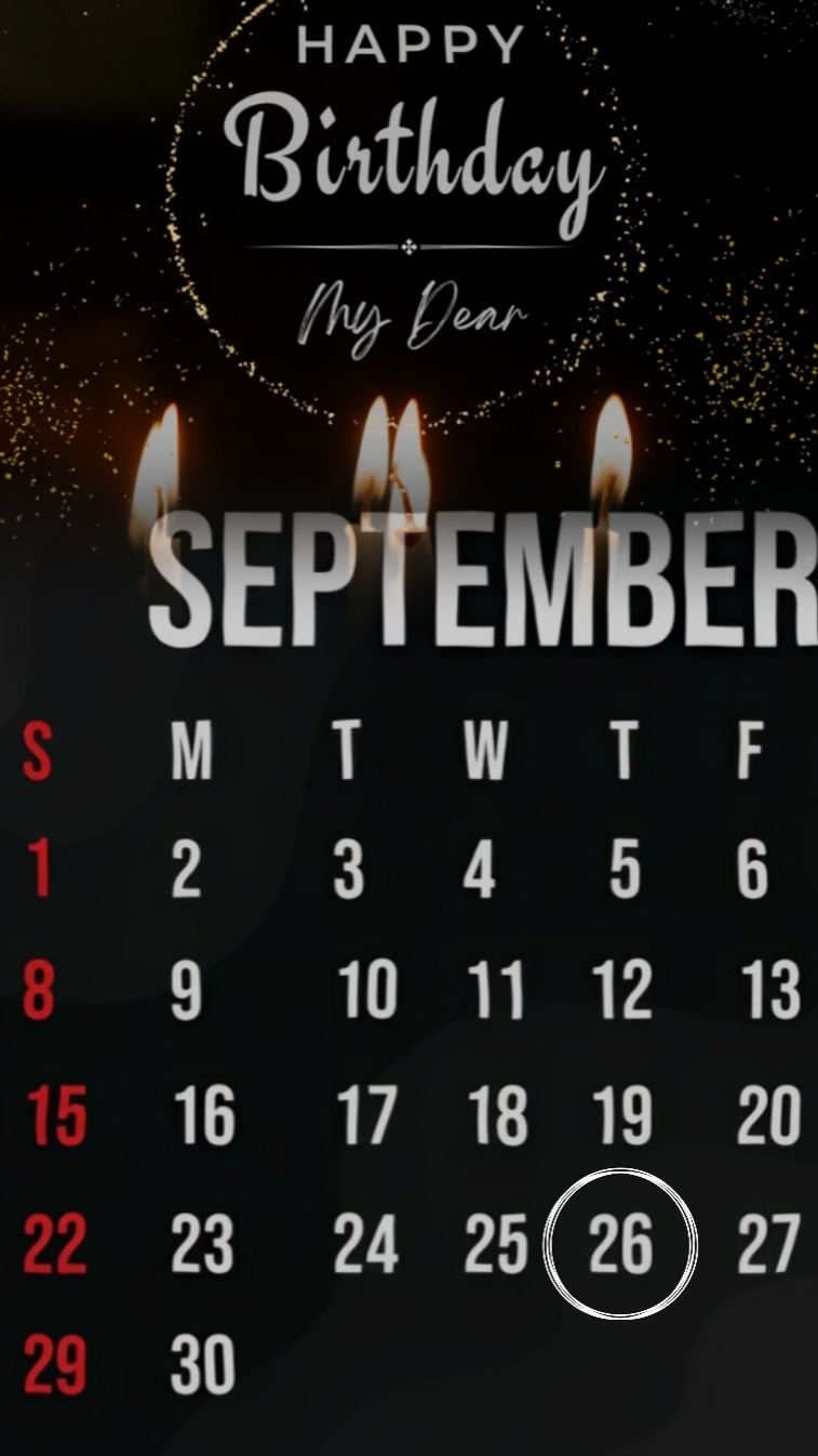 BRITHDAY 26 SEP 2024