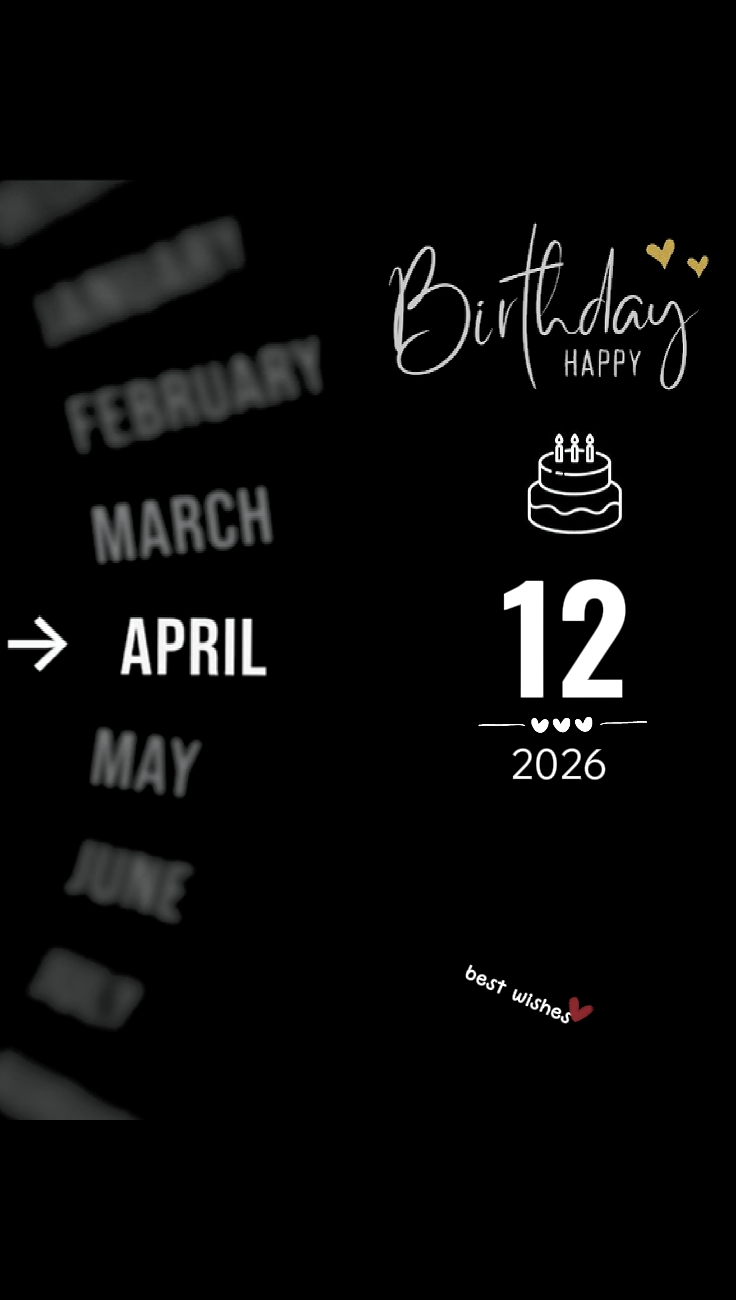 SELAMAT ULANG TAHUN 12 APRIL
