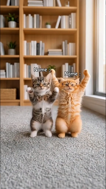 재미있는 고양이. ... 