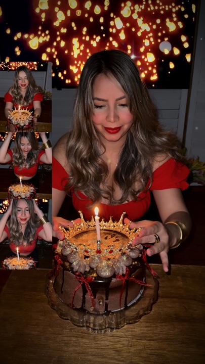 Tendência de bolo de glitter 