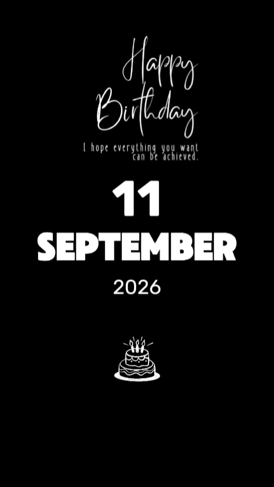HBD SON 11 SEPTEMBER