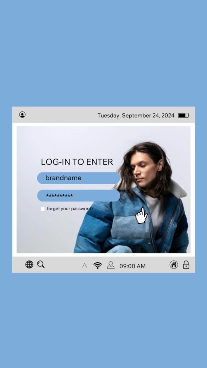 Intro Panlalaking Damit Display Interface Estilo ng UI