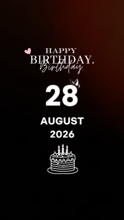 B'Day dad 28 august 