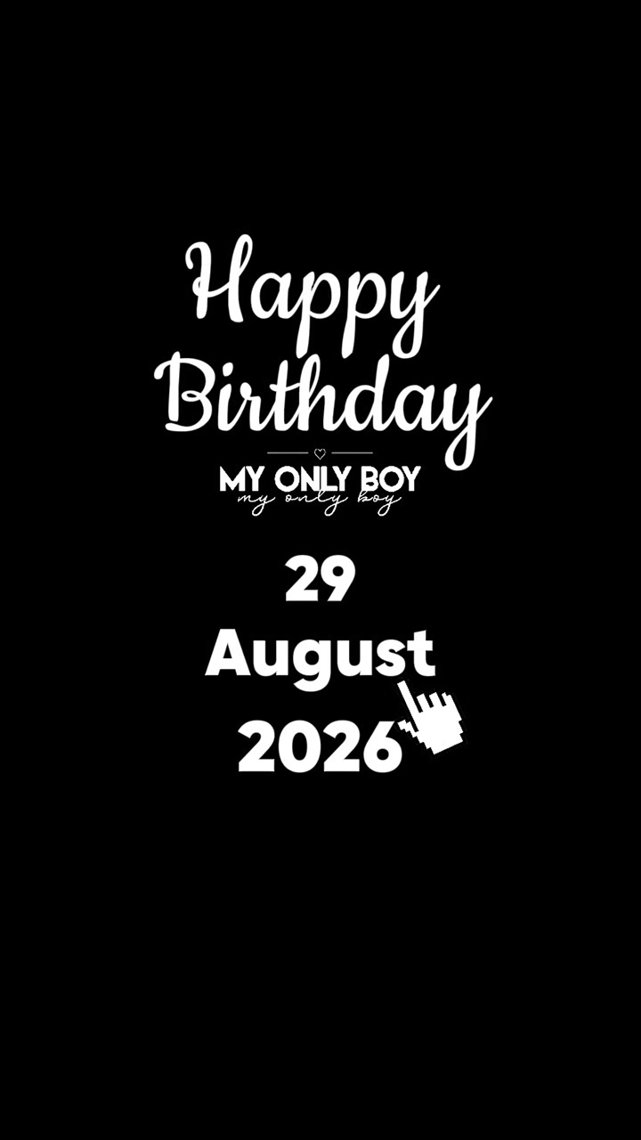 BDAY SON 29 AUG