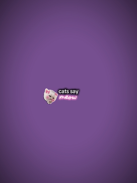 Los gatos dicen miau 