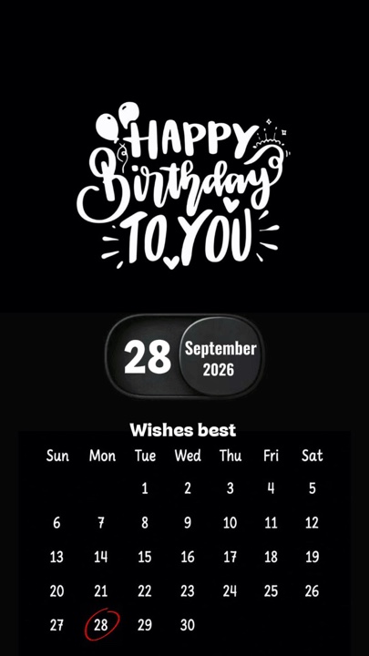 Ulang tahun 28 September 