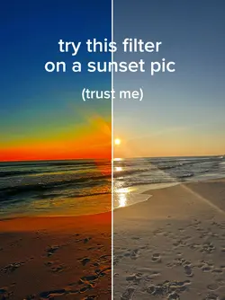 sunset filter