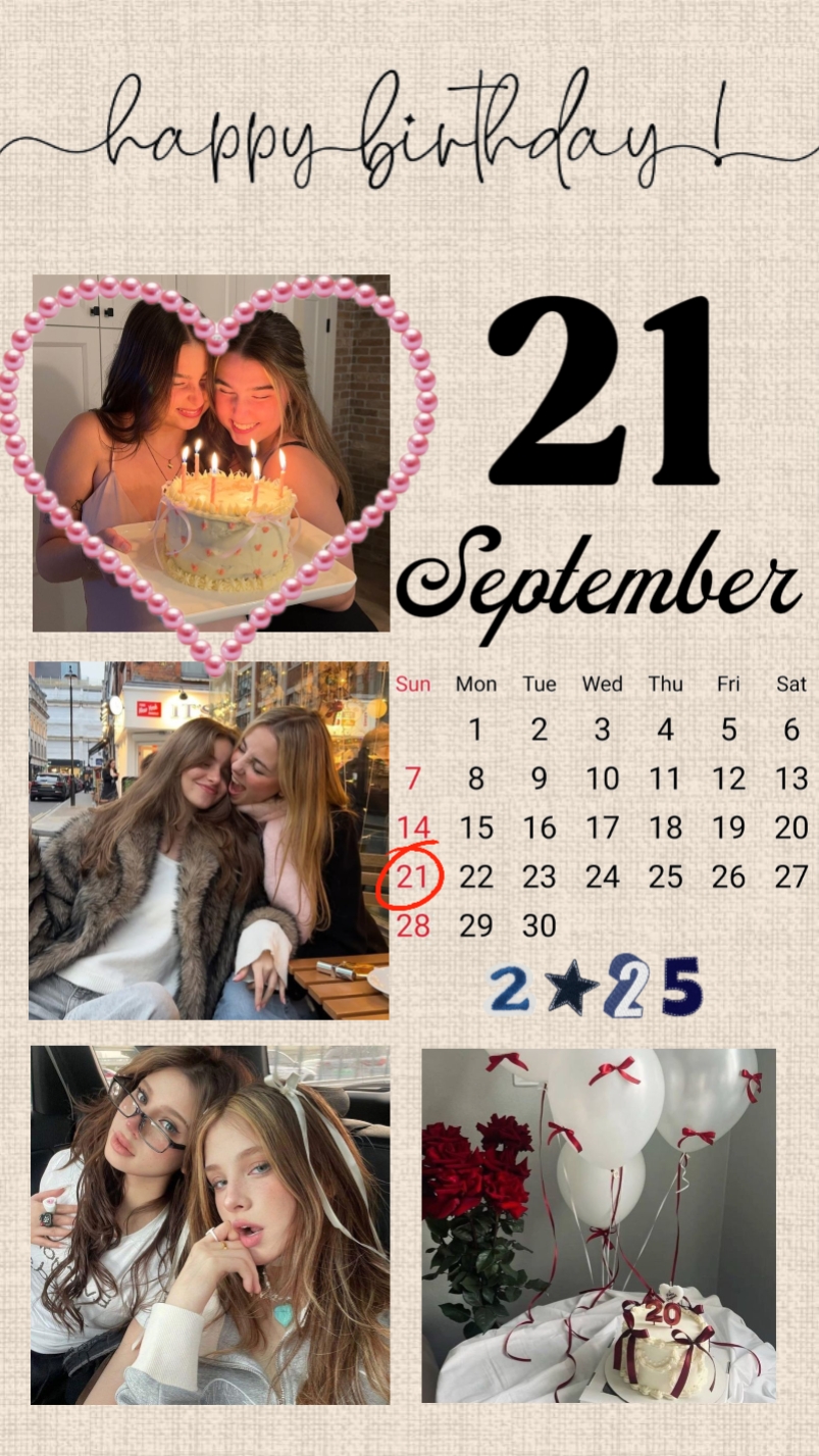 CUMPLEAÑOS 21 DE SEPTIEMBRE