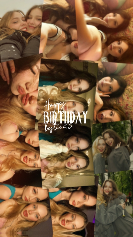 hbd bestie-collage