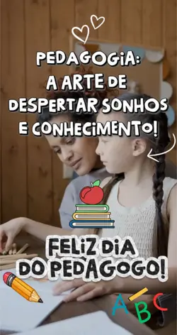 Dia do pedagogo