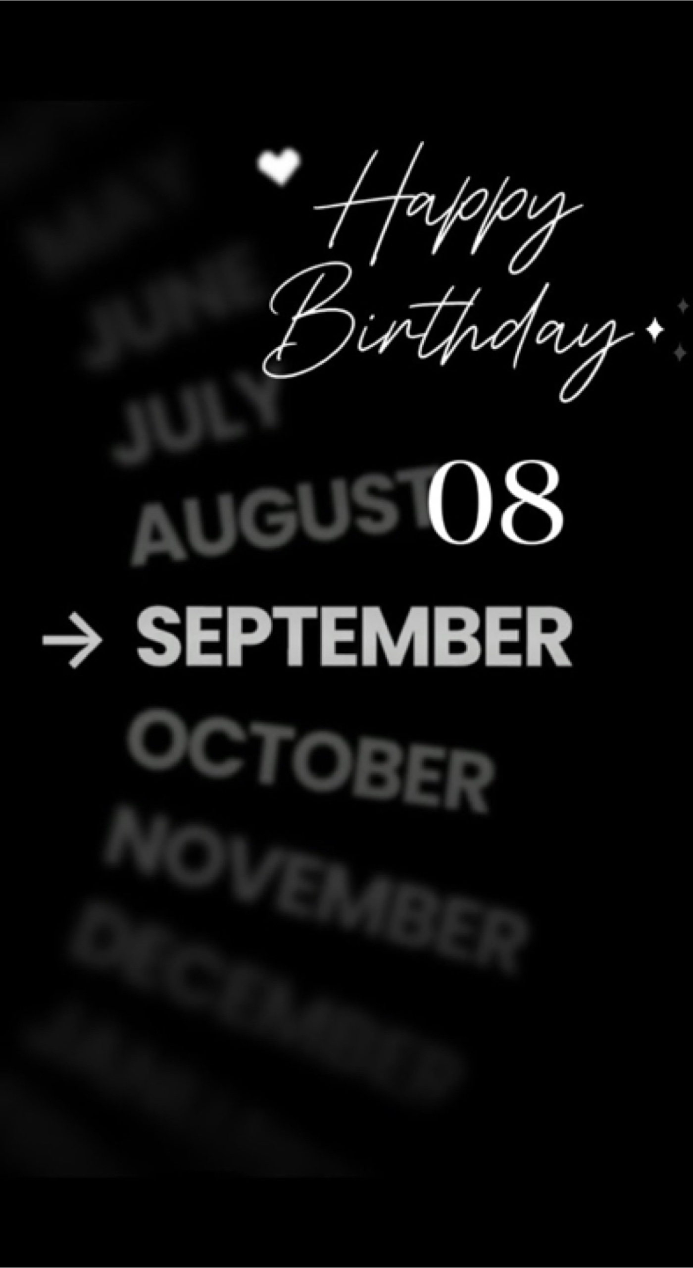 HBD LOVE 8 SEPTEMBER