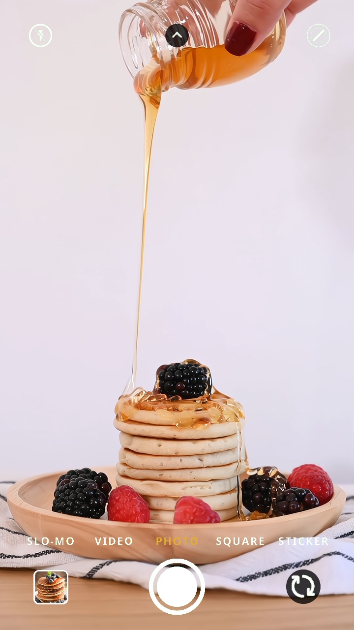 Pancake Tampilan Produk Antarmuka Pengguna Gaya TikTok 
