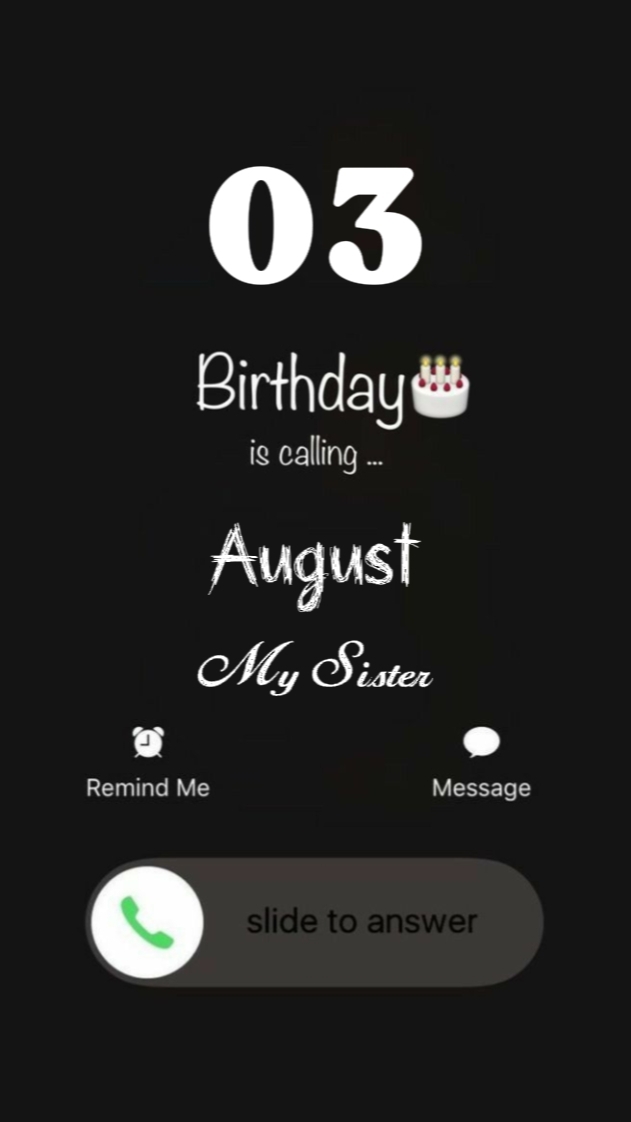 HBD KAKAK 03 AGUSTUS