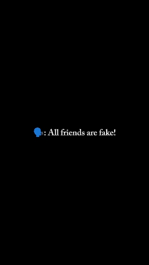 TOUS LES AMIS SONT FAUX