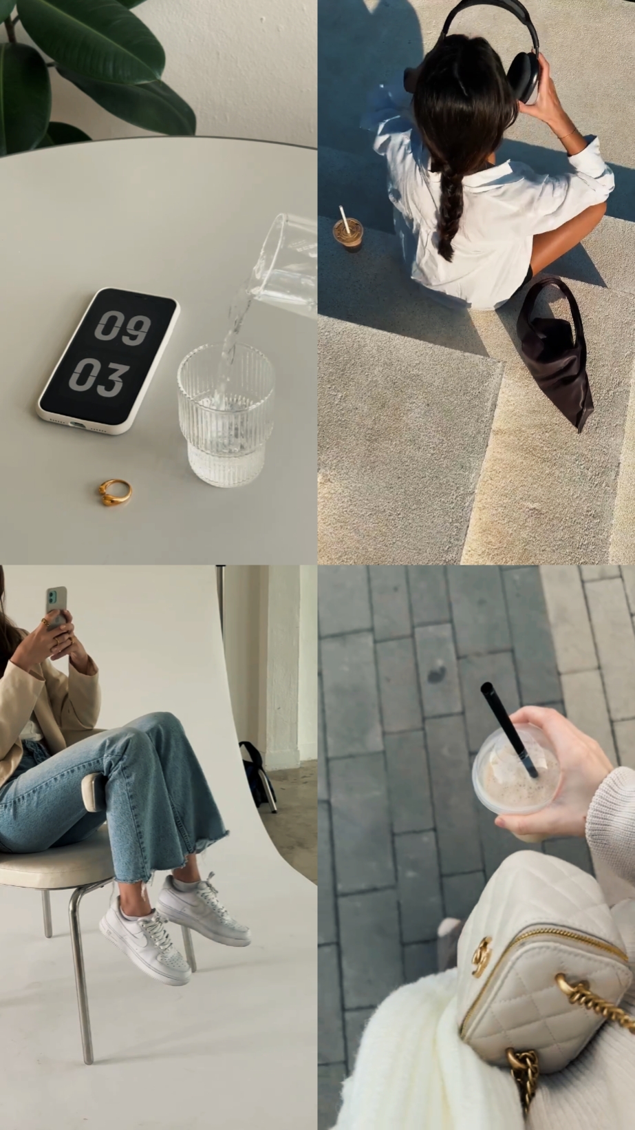 4 vidéos de grille