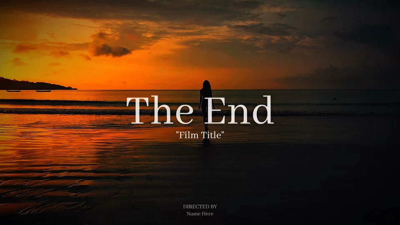 end credit 1min long
