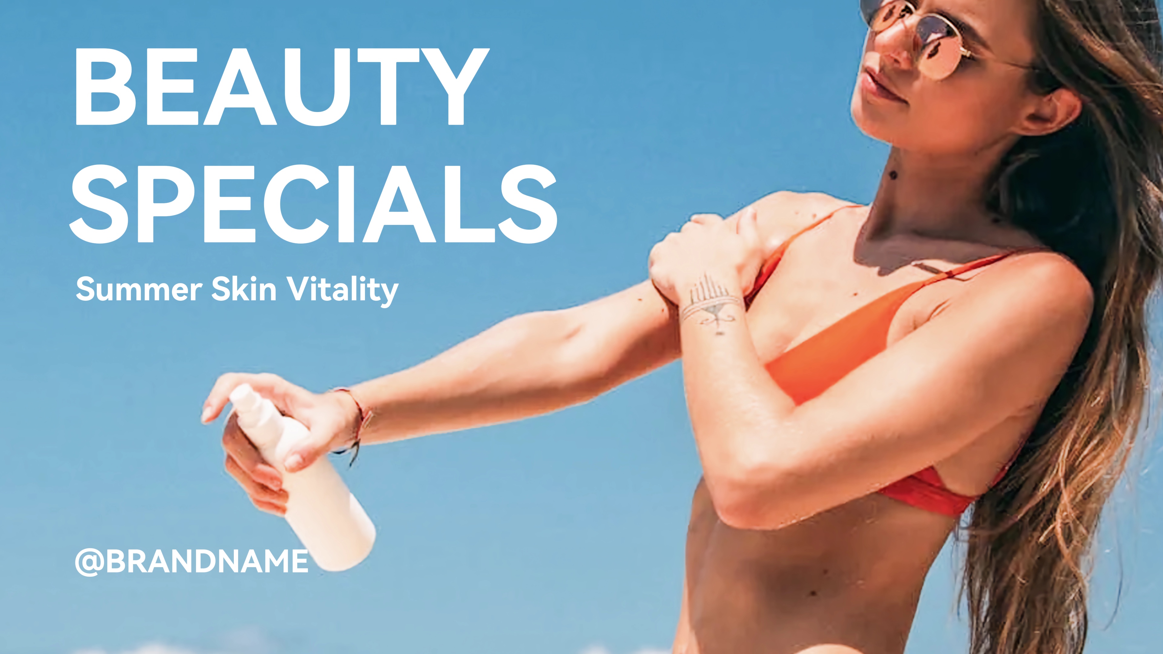 Promoción de belleza diaria minimalista de verano