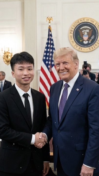Chụp cùng TỔng Thống