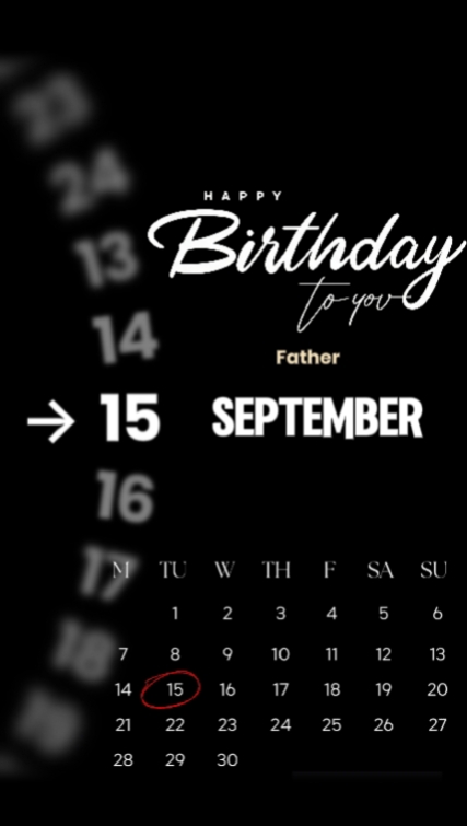 HBD DAD 15 SEPTEMBER