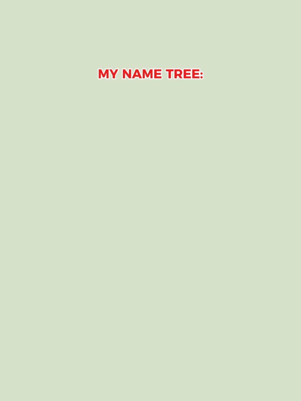 my name tree