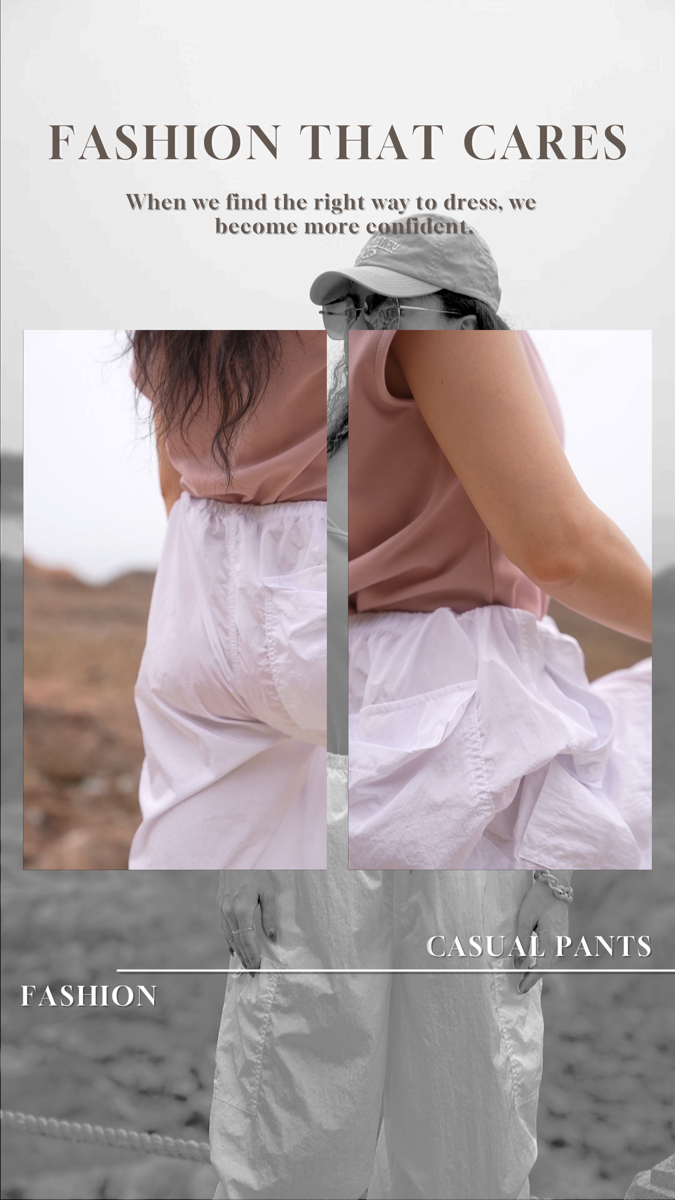Reklamlar template+costume+Casual pantolon + Modern sadelik + beyaz