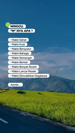 Minggu M nya apa?
