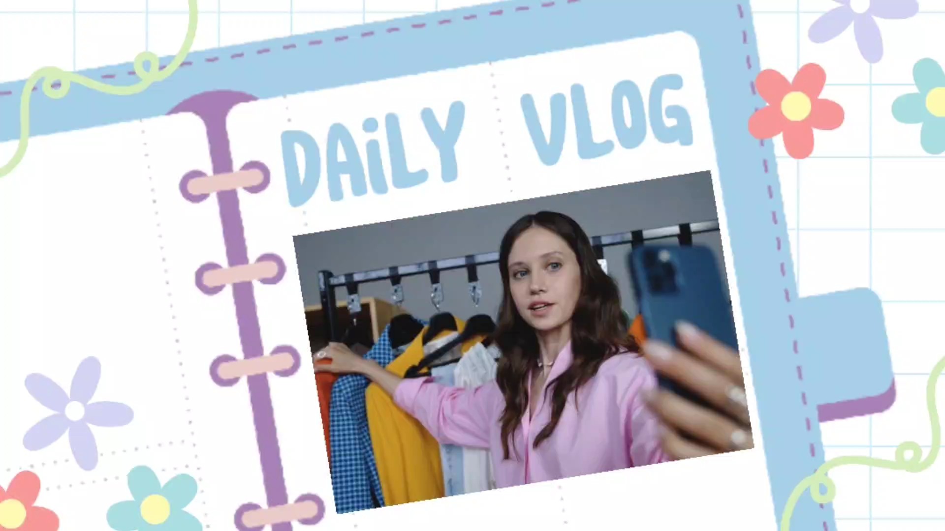 Introdução diária do vlog 