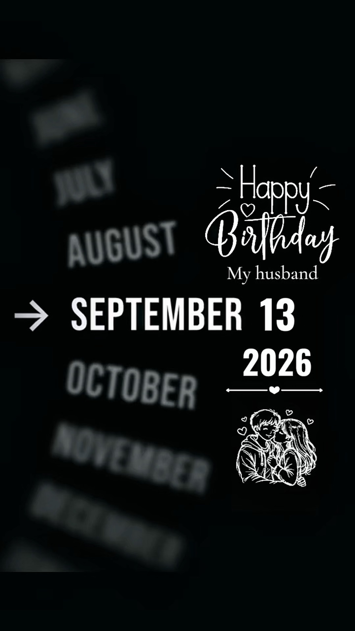 HBD MARIDO 13 DE SETEMBRO