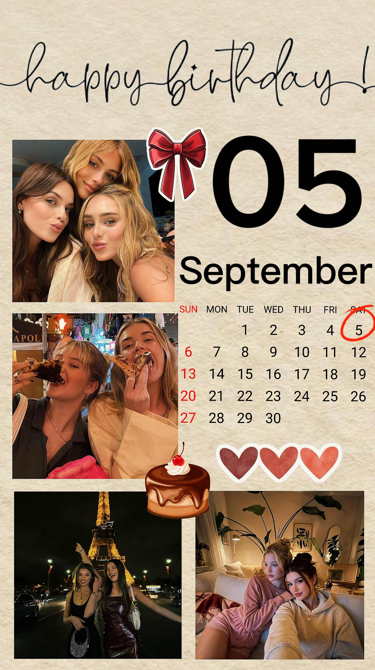 Cumpleaños 5 de septiembre