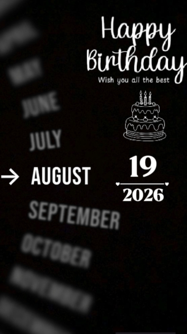 ANNIVERSAIRE LE 19 AOÛT 