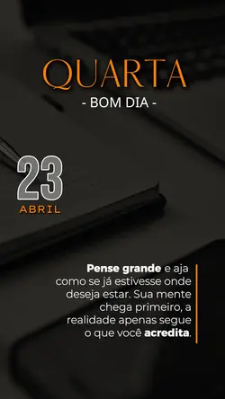 Quarta 23 de Abril