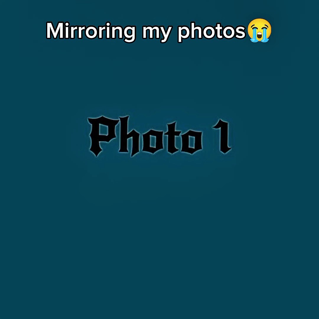 Mirroring my photo