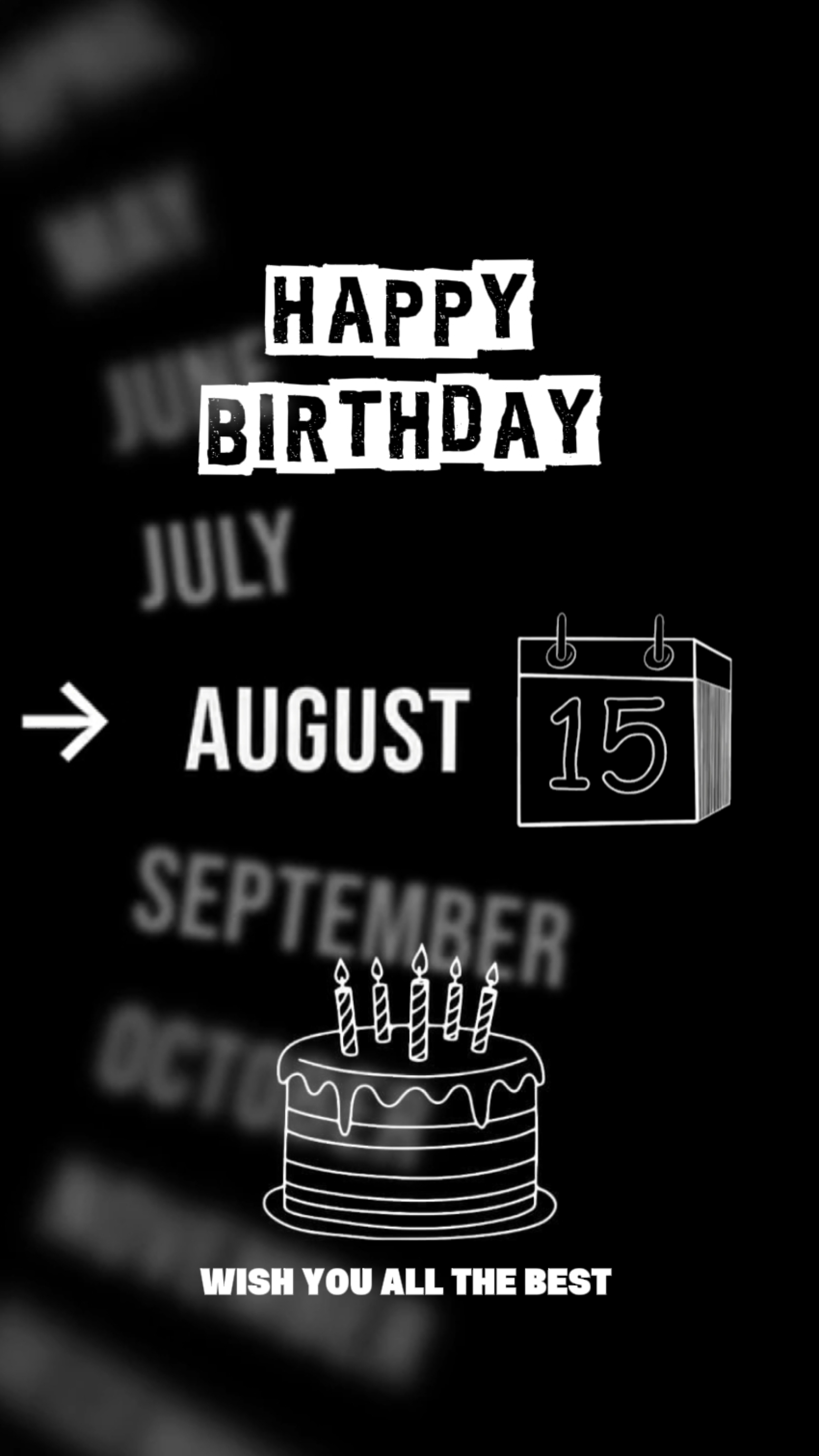 BIRTHDAY 15 AUGUST 