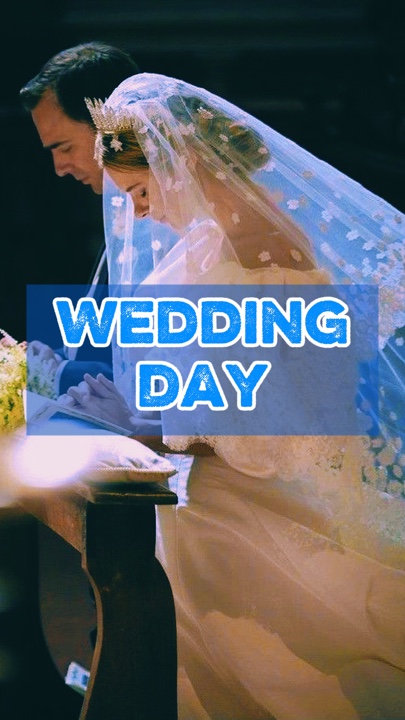 Es el día de la boda 🥰💙