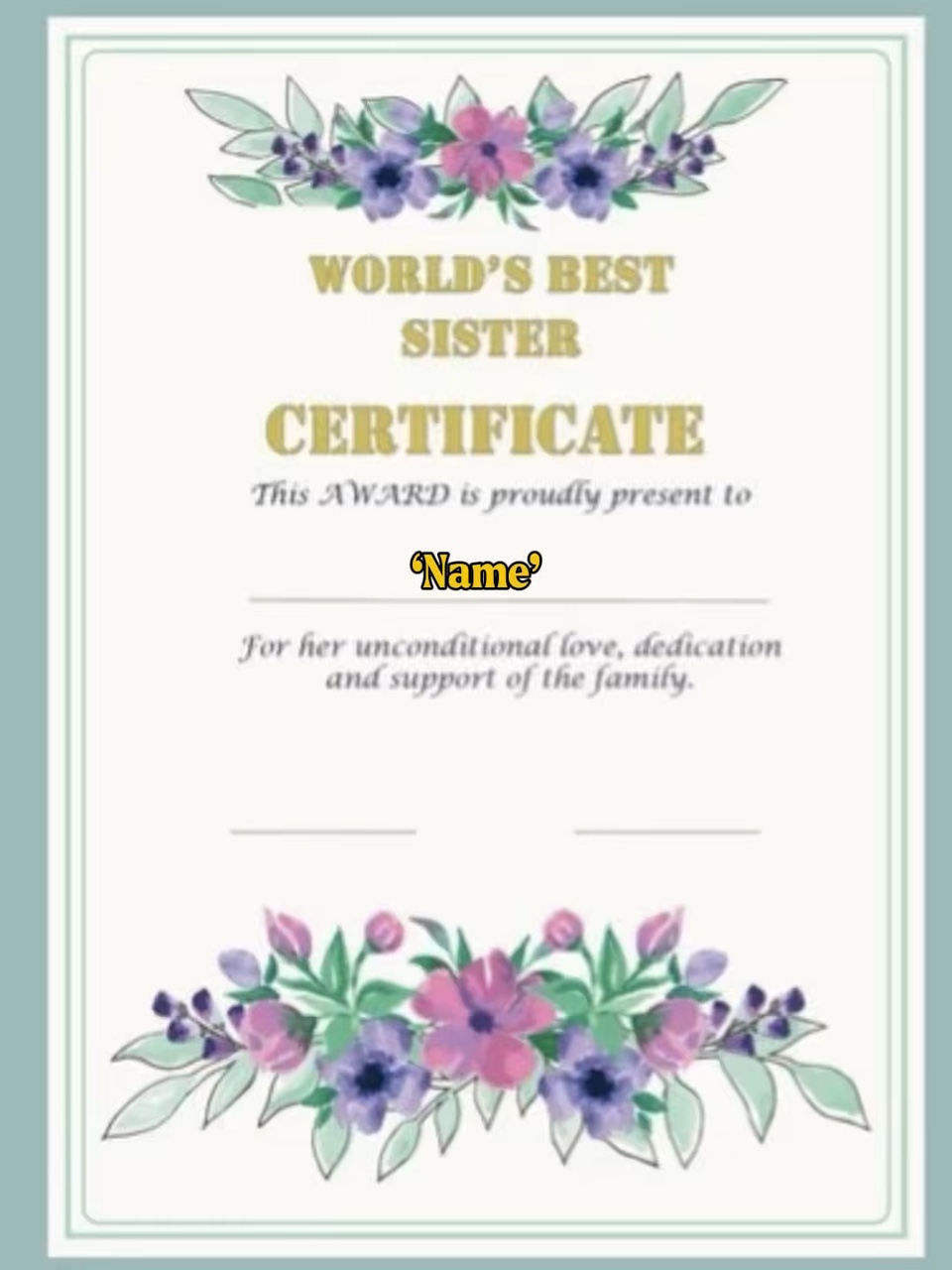 Mejor hermana