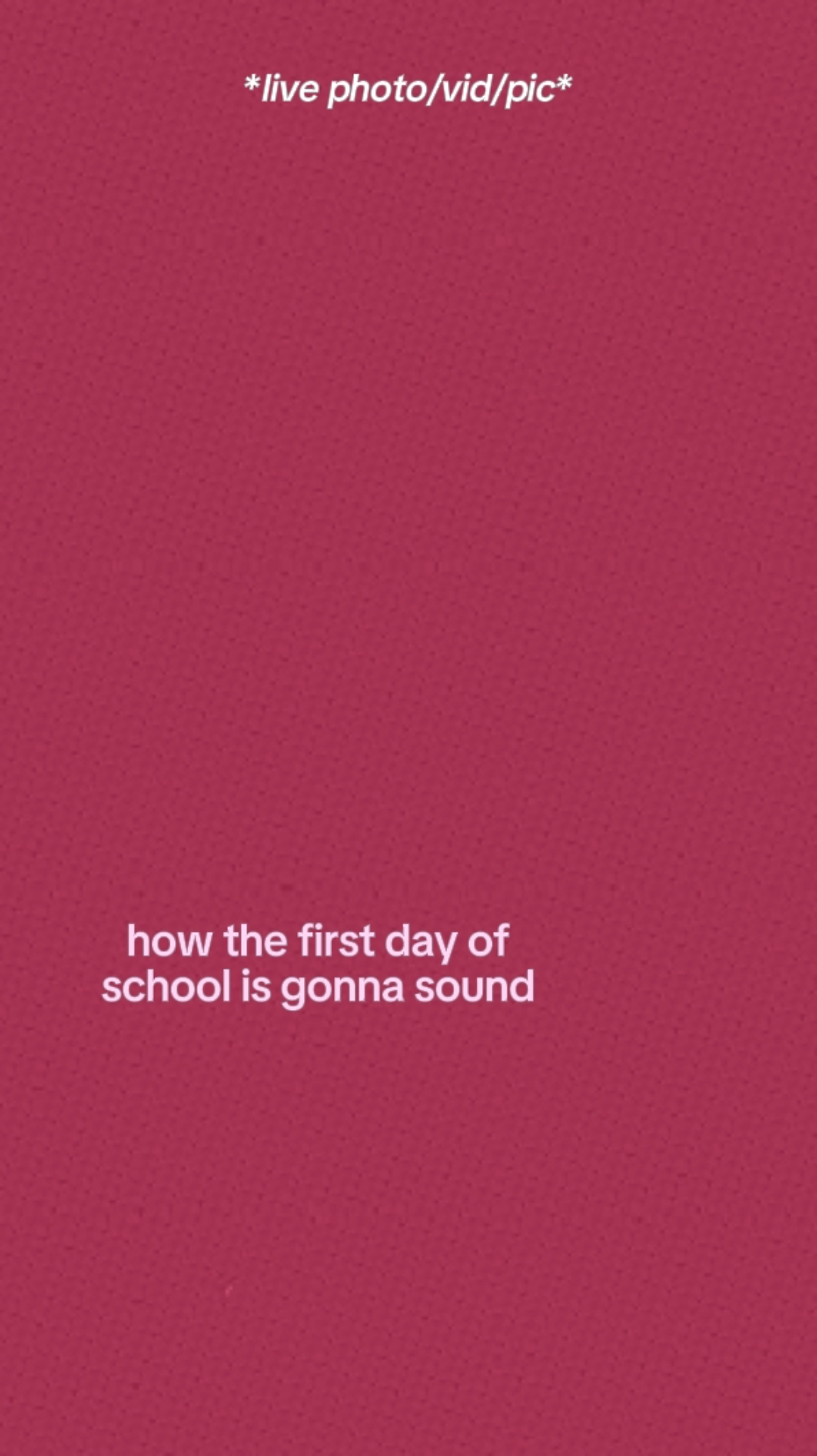 First Day Of School.