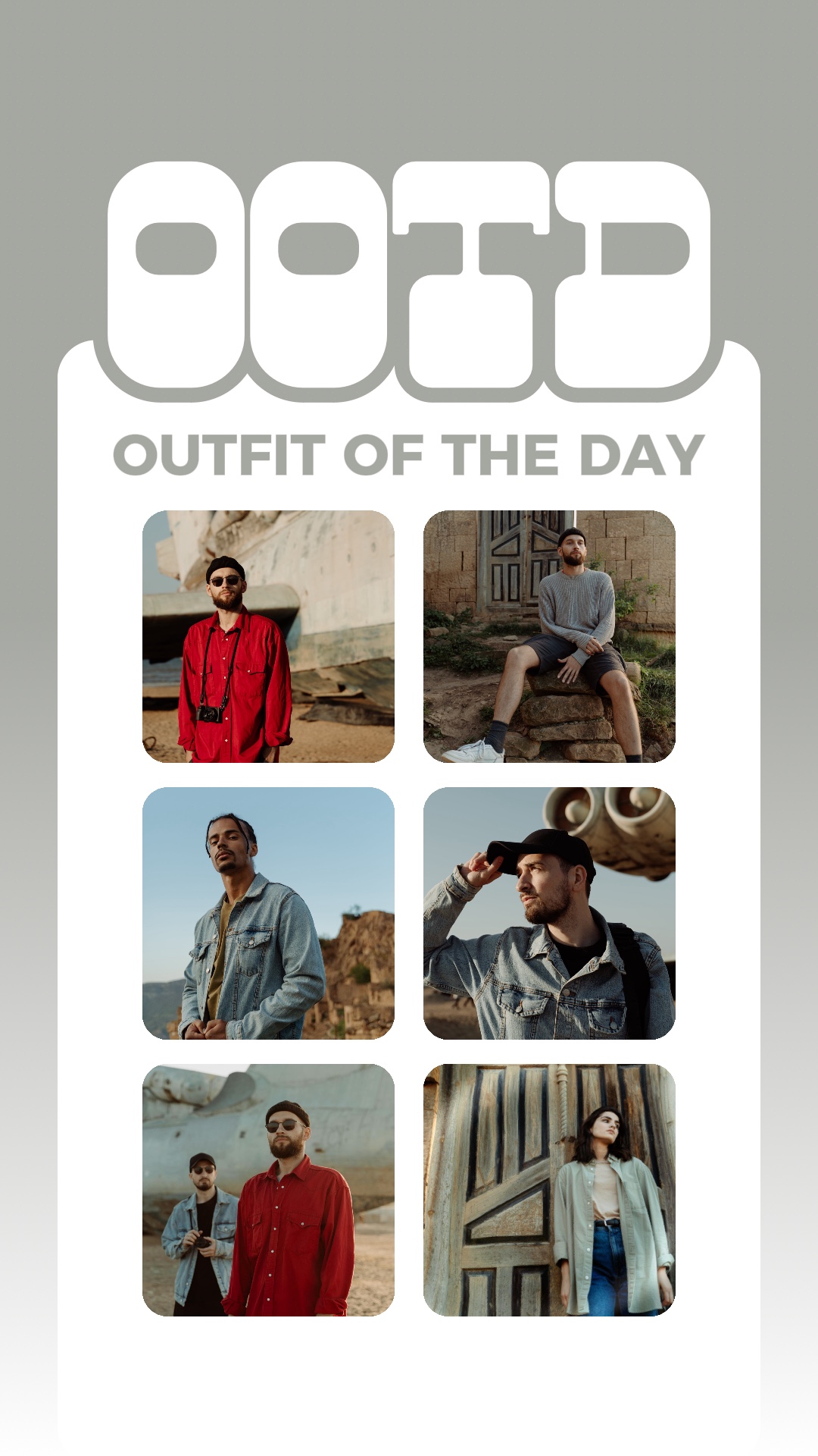 Exibição OOTD Bater Estilo TikTok correspondente 