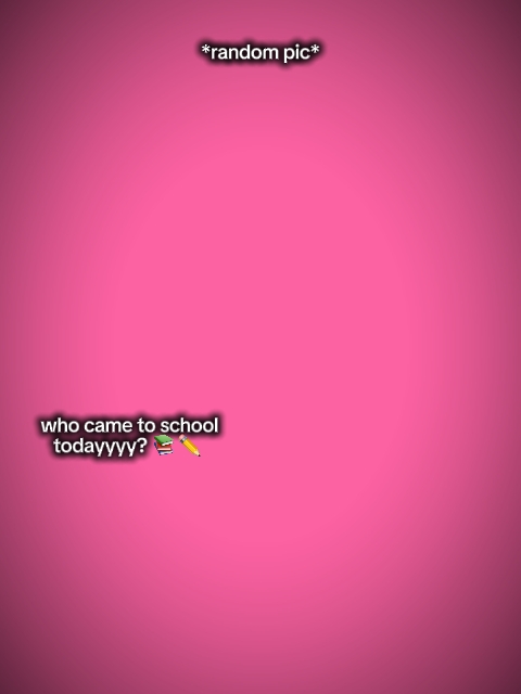 Whocametoschooltoday