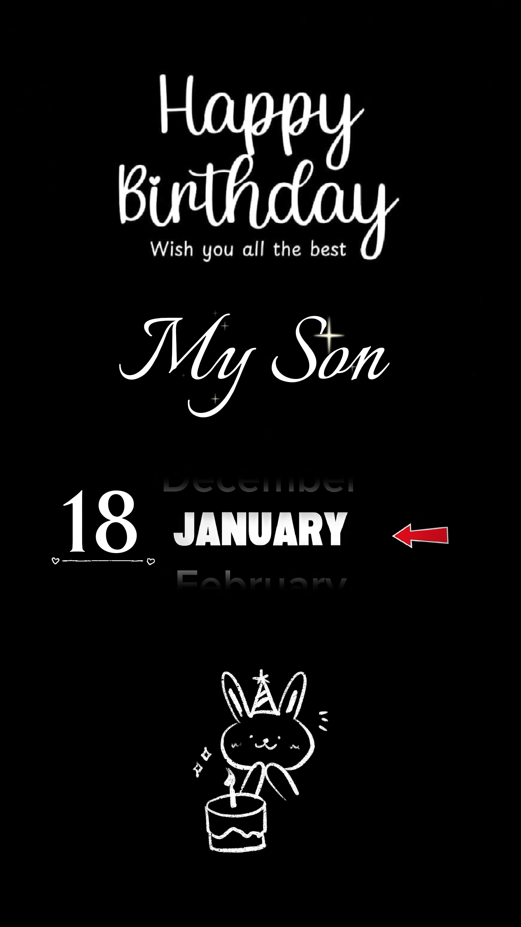 Feliz cumpleaños 18 de enero Hijo