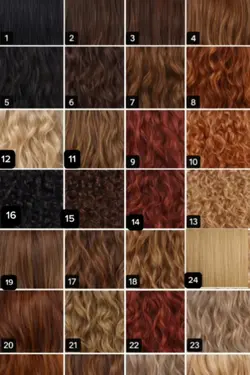hair colour chart