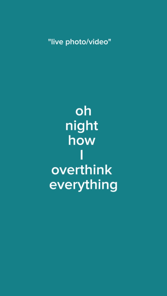 overthink 