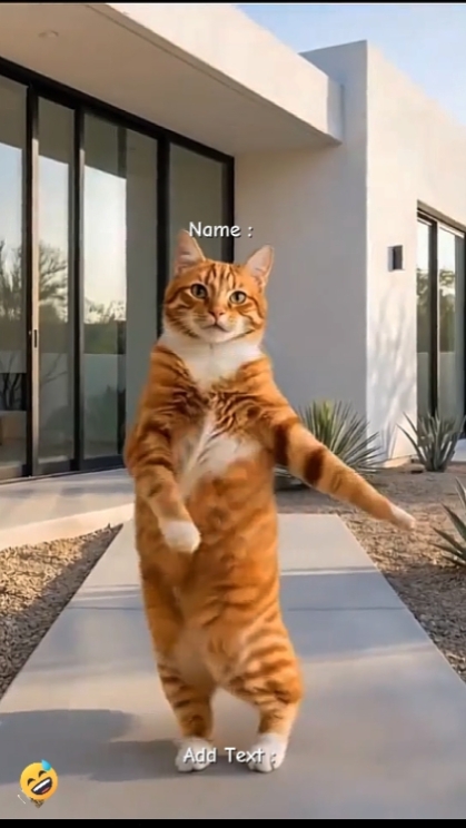 Gato dançante engraçado 
