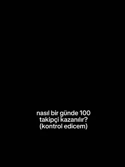 takipçi kasma yöntem